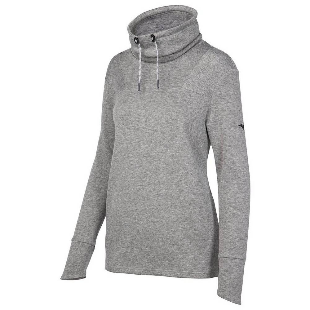 Moletom Mizuno April Ross Funnel Neck - Mulher - Cinzentas - OARMT1457